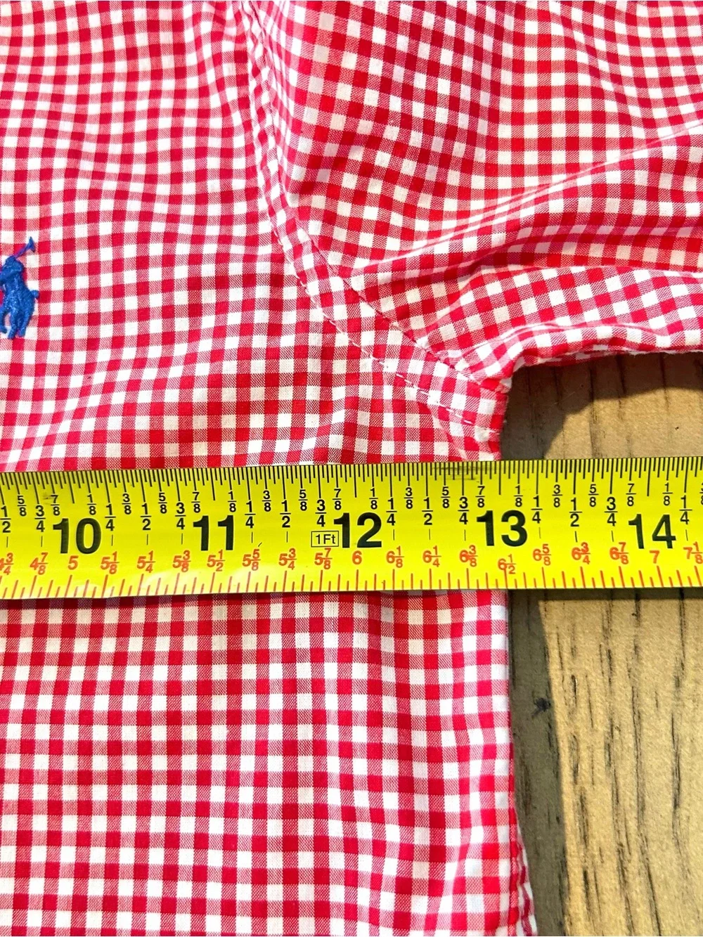 Ralph Lauren Red White Check Long Sleeve Button Down Shirt 3T  Toddler Gingham